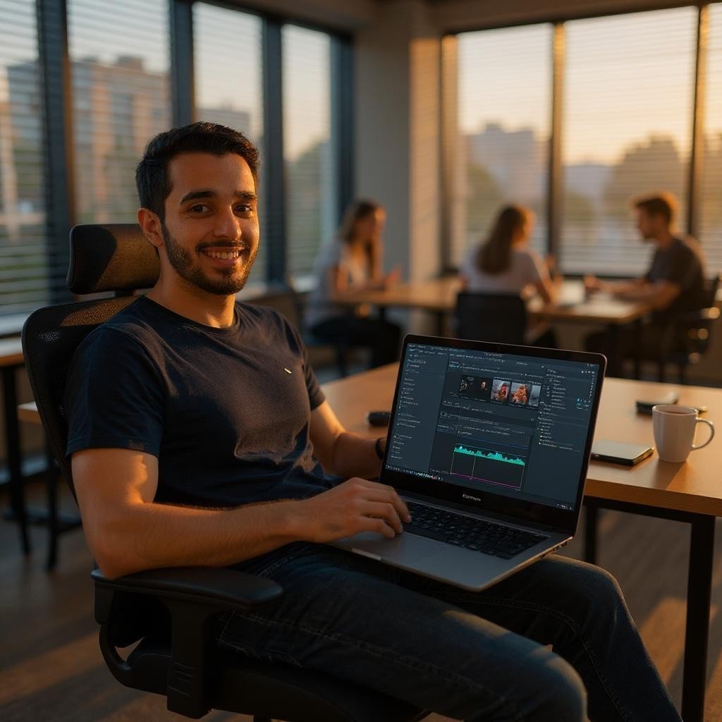 صورة عن قسم المونتاج والتحريك